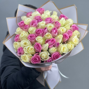 Букет из 51 розы микс  (40 см) в Дзержинском