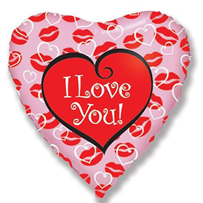Шар сердце I love you (45 см) в Дзержинском