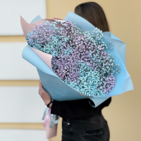 Букет "Радуга" из 15 гипсофил в Дзержинском