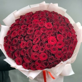 Букет "Париж" из 101 красной розы (60 см) в Дзержинском