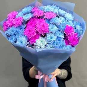 Букет "Матильда" из 15 кустовых хризантем в Дзержинском
