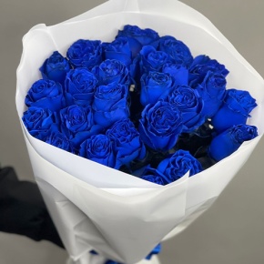 25 синих роз Эквадор (60 см) в Дзержинском