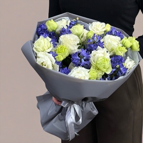 Букет из ароматных гиацинтов и эустом в Дзержинском