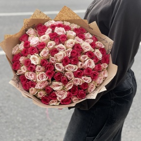 Букет "Амурный" из 101 розы (40 см) в Дзержинском