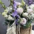 Композиция в сумке "Вдохновение" из дельфиниума, георгин, маттиол, гладиолусов и эустом в Дзержинском Композиция в сумке "Вдохновение" из дельфиниума, георгин, маттиол, гладиолусов и эустом в Дзержинском