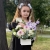 Композиция с георгинами на 1 сентября в белом ящике в Дзержинском