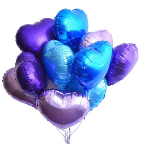 Сердце фиолетовое фольгированный шар с гелием (45 см) в Дзержинском