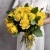 Букет из 25 лимонных роз с рускусом (40 см) в Дзержинском