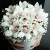 Композиция в шляпной коробке из белых орхидей и гипсофилы в Дзержинском Композиция в шляпной коробке из белых орхидей и гипсофилы в Дзержинском