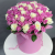 Композиция в шляпной коробке из 151 розы кения микс в Дзержинском Композиция в шляпной коробке из 151 розы кения микс в Дзержинском
