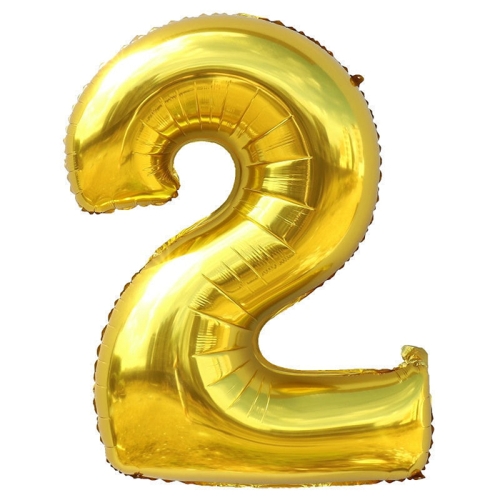 Шар гелиевый цифра 2 (40х102 см) в Дзержинском