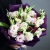 Букет "Фиалка" из тюльпанов, скабиозы и эусом в Дзержинском Букет "Фиалка" из тюльпанов, скабиозы и эусом в Дзержинском